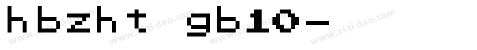 hbzht gb10字体转换